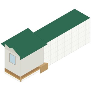 4x6 Duck House Plans for 4-6 Ducks, Backyard Coop Blueprint PDF, DIY Build with Ramp, Ground Level Nest Area and Cut List image 1