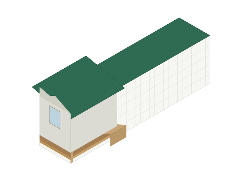 4x6 Duck House Plans for 4-6 Ducks, Backyard Coop Blueprint PDF, DIY Build with Ramp, Ground Level Nest Area and Cut List image 1