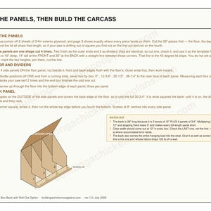 Chicken Nesting Box Plans, 3 Compartment Nest Bank Blueprint PDF with Roll Out Egg Tray Option, DIY Build, Cut List, Plywood Layout image 5