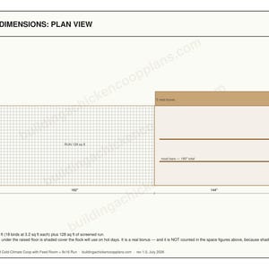 Insulated Chicken Coop Plans 8x12 for 14-18 Hens, Cold Climate Winter Hen House Blueprint PDF, DIY Build with Vent Detail and Cut List image 5