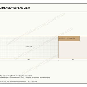 6x8 Duck House Plans for 8-10 Ducks, Large Backyard Coop Blueprint PDF, DIY Build with Ramp, Ground Level Nest Area and Cut List imagen 5