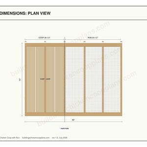 A Frame Chicken Coop Plans 6x8 for 3-5 Hens, Walk In Triangle Hen House Blueprint PDF, DIY Backyard Build with Cut List, Run Design image 4
