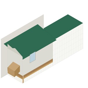 Lean To Chicken Coop Plans 4x8 for 4-6 Hens, Wall Mounted Hen House Blueprint PDF, DIY Build Against Fence or Shed with Cut List image 1
