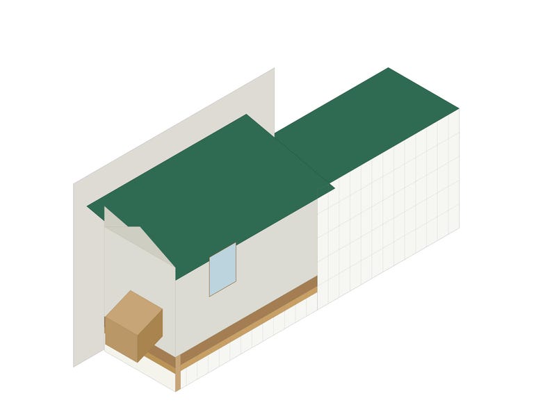 Lean To Chicken Coop Plans 4x8 for 4-6 Hens, Wall Mounted Hen House Blueprint PDF, DIY Build Against Fence or Shed with Cut List image 1
