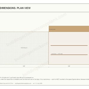 8x10 Chicken Coop Plans for 12-14 Hens, Walk In Hen House Blueprint PDF, DIY Shed Style Build with Cut List and Covered Run Design image 5