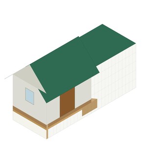 6x8 Chicken Coop Plans for 6-9 Hens, Gable Hen House Blueprint PDF, DIY Backyard Build with Cut List and Covered Run Design image 2