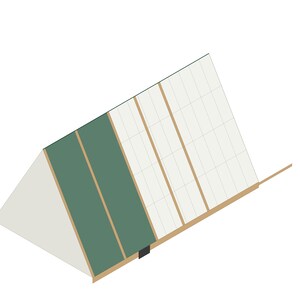Chicken Tractor Plans 6x10 A Frame for 4-6 Hens, Mobile Coop Blueprint PDF, DIY Portable Hen House Build with Wheels and Cut List image 2
