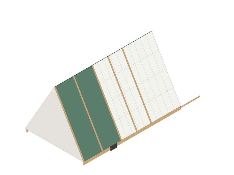 Chicken Tractor Plans 6x10 A Frame for 4-6 Hens, Mobile Coop Blueprint PDF, DIY Portable Hen House Build with Wheels and Cut List image 2