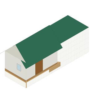 8x12 Chicken Coop Plans for 12-19 Hens, Gable Hen House Blueprint PDF, Large DIY Backyard Build with Cut List and Covered Run Design