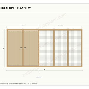 Chicken Tractor Plans 4x8 A Frame for 2-3 Hens, Mobile Coop Blueprint PDF, DIY Portable Hen House Build with Wheels and Cut List image 4