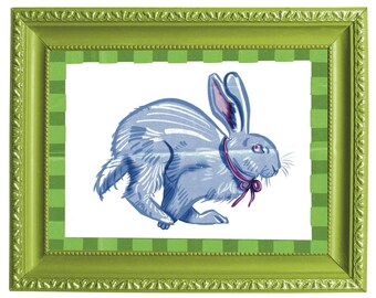 Lapin coloré amusant avec un noeud à télécharger