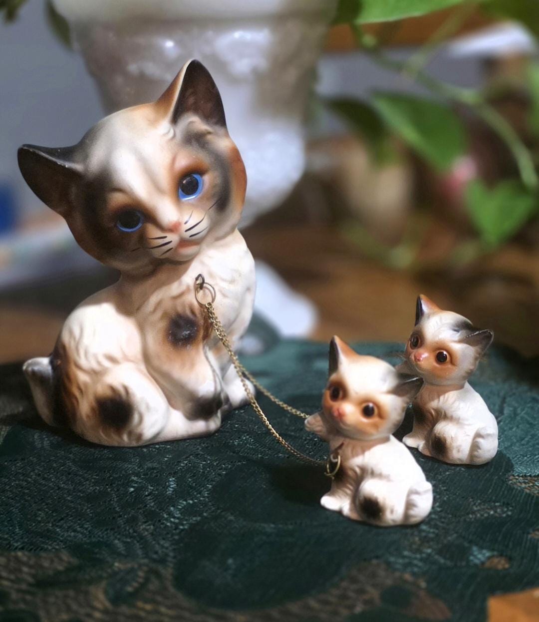 Vintage Chained Cats - Etsy