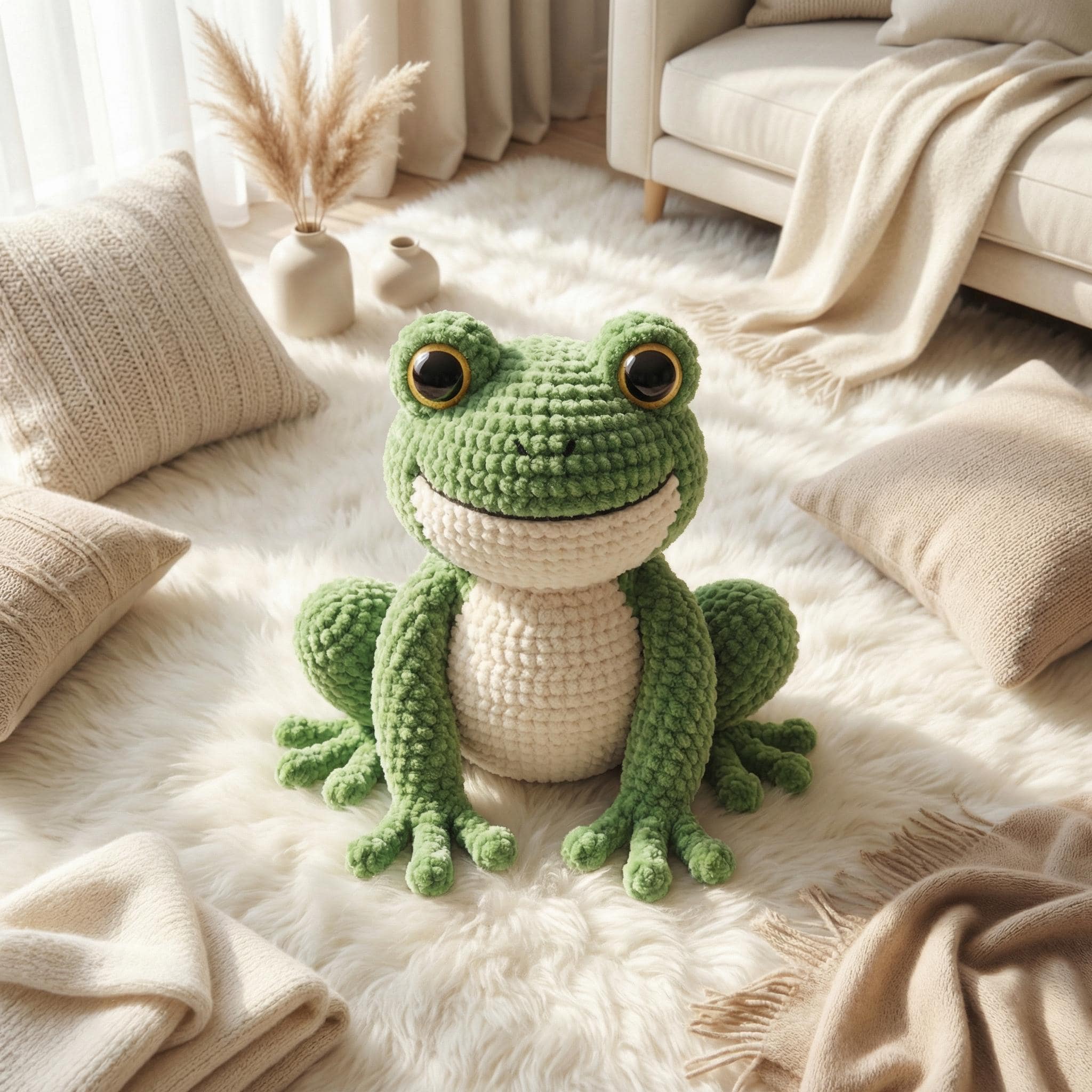 38 Frog Crochet Patterns for Amigurumi, Bags, Decor, and Gifts 34 Green Frog Crochet