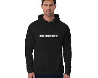 Unisex Eco Raglan Hoodie God is Greater than the Government T shirt FREE SHIPPING