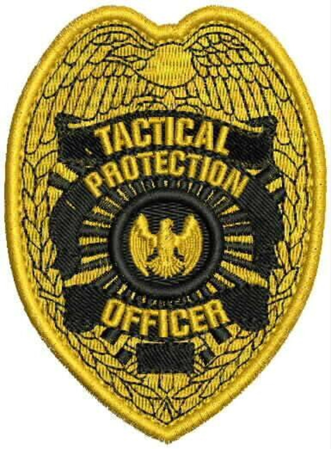 Tactical Protection Officer Embroidered Patch | Security Badge Style ...