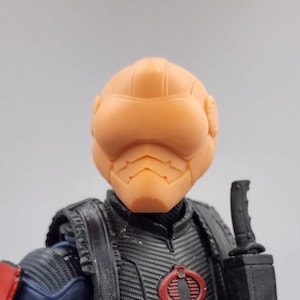Pilot helmet head - 1/12 scale