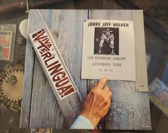 Jerry Jeff Walker Viva Terlingua MCA Records 1973 Reprint single cover not original Gatefold