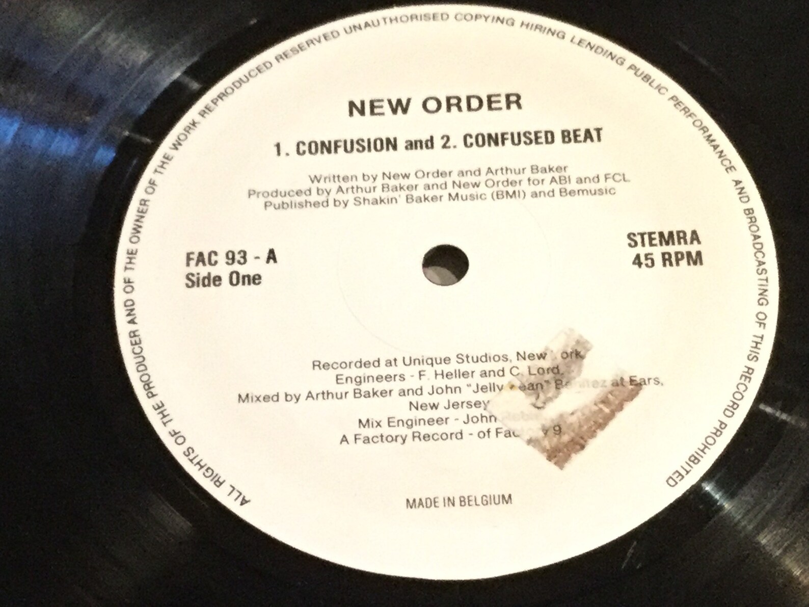 New Order Confusion 1983 Single Etsy