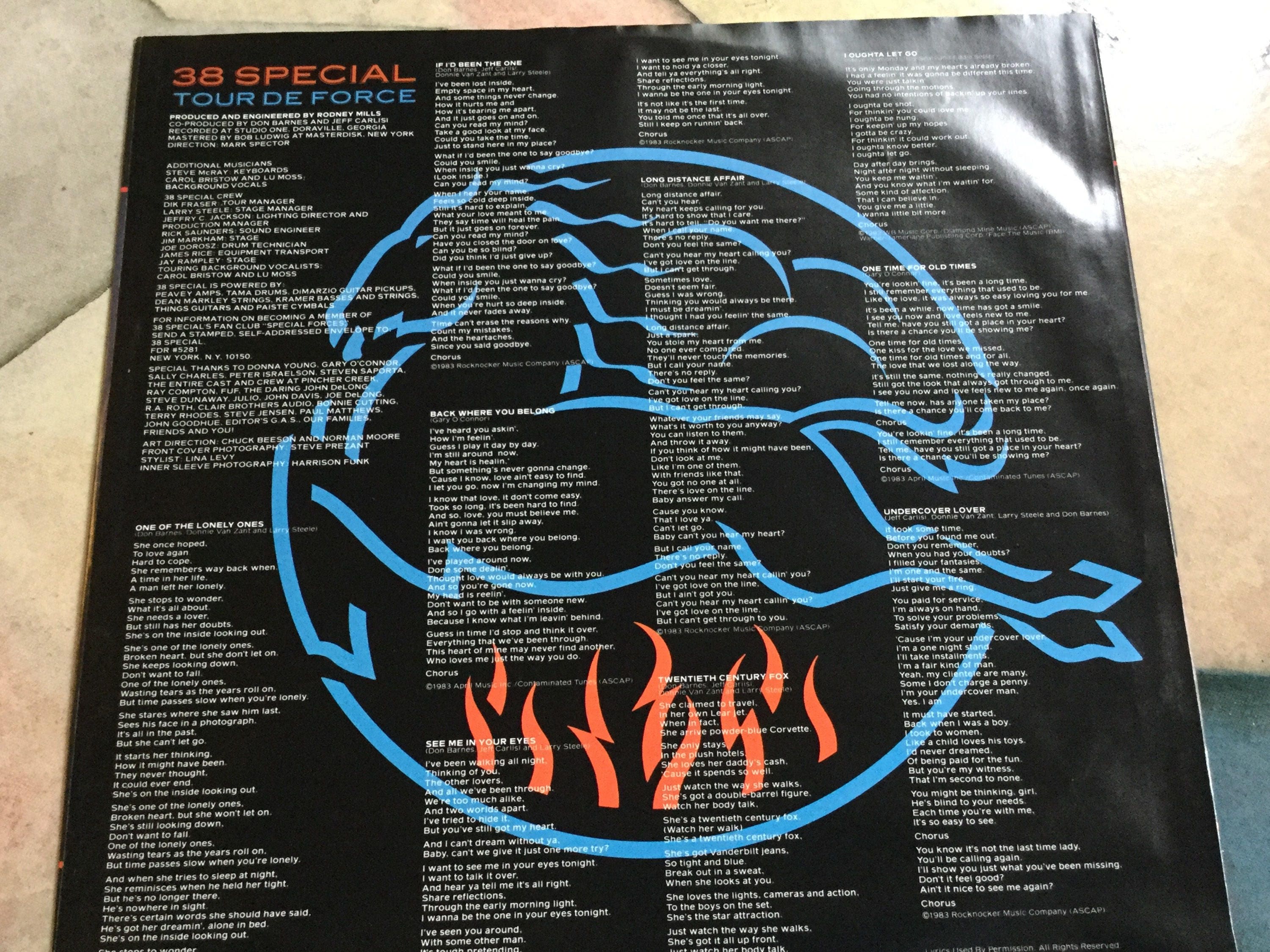 38 Special Tour De Force on A&M Records 1984 Donnie Van Zant
