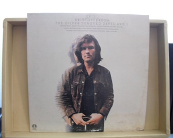 Kris Kristofferson The Silver Tongued Devil And I on Monument Records Second Album 1971 Original Vintage Vinyl