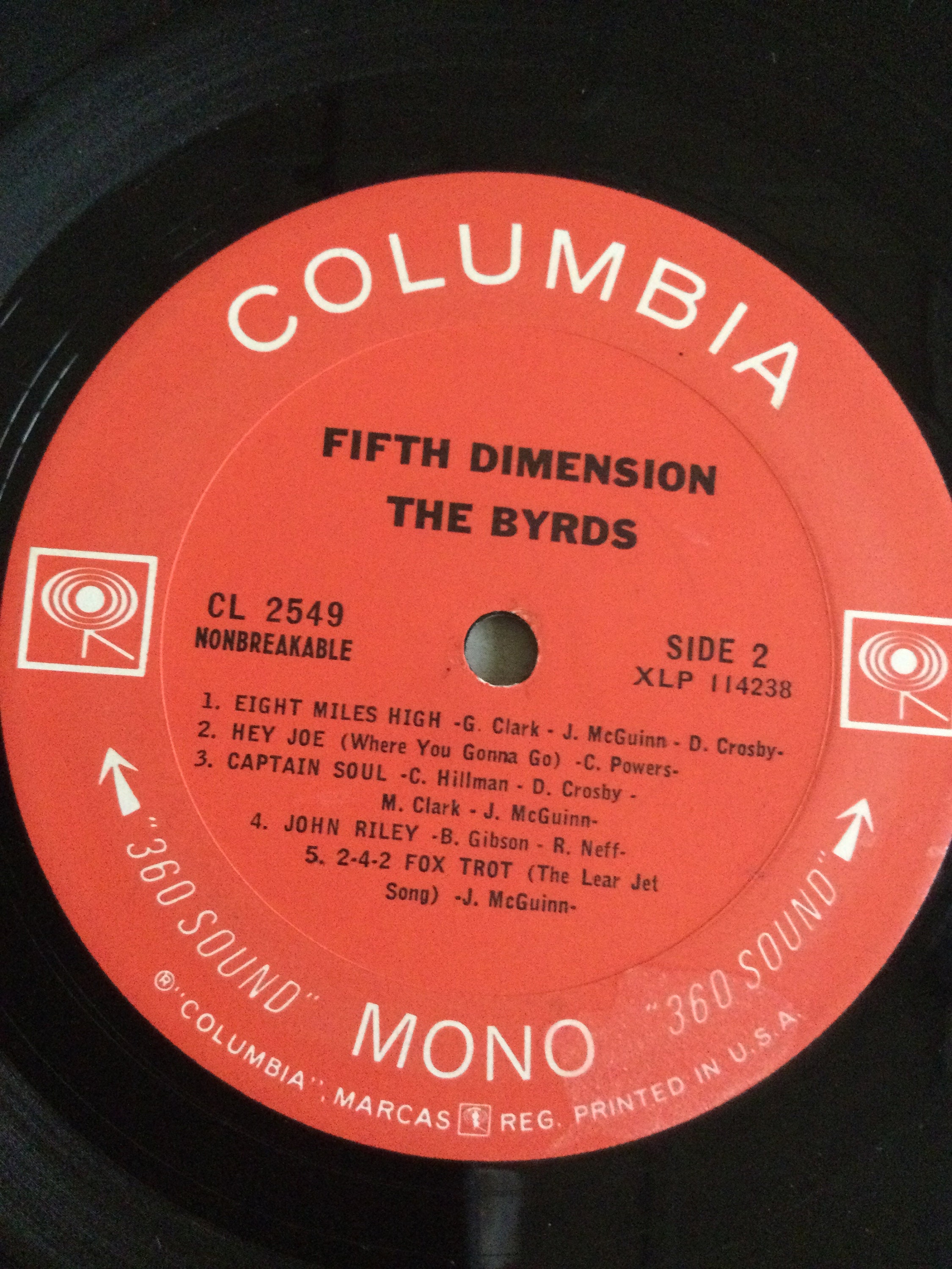 The Byrds Fifth Dimension Columbia Records MONO - Etsy