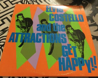 Elvis Costello And The Attractions Get Happy Columbia records 1980 USA Produced by Nick Lowe