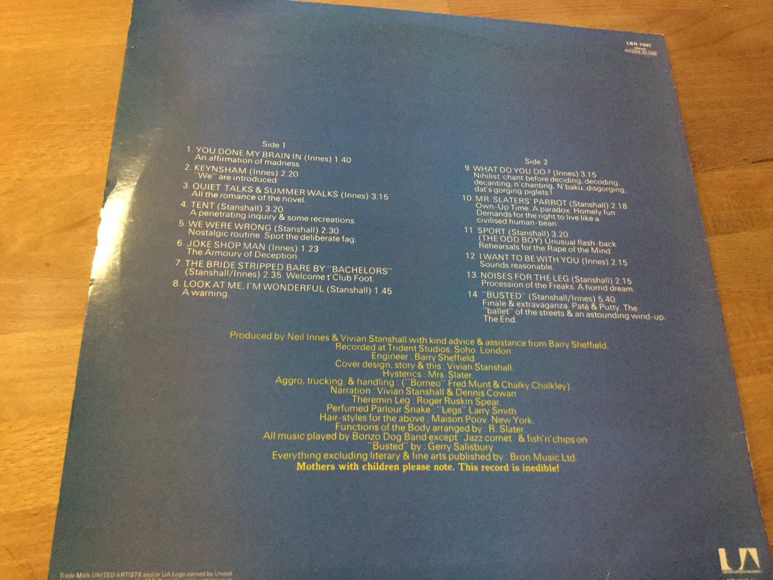 Bonzo Dog Band Keynsham on UA Records UK 1969 Usa Version Etsy