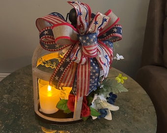 Interchangeable Lantern, patriotic lantern, remote operated lantern