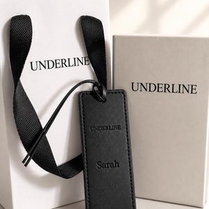 Gifts for Book Lovers, Personalized NFC Leather Bookmark with Name, Custom Reader Gift Box
