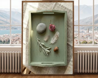 Sage Green Still Life Art Print: Cottagecore Home Decor (Digital Download)