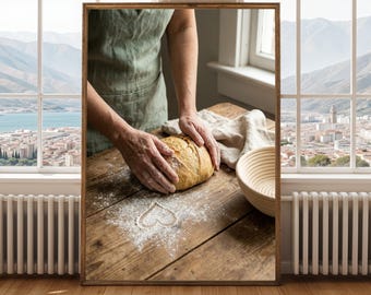 Cottagecore Baking Print: Sage Green Kitchen Decor (Digital Download)