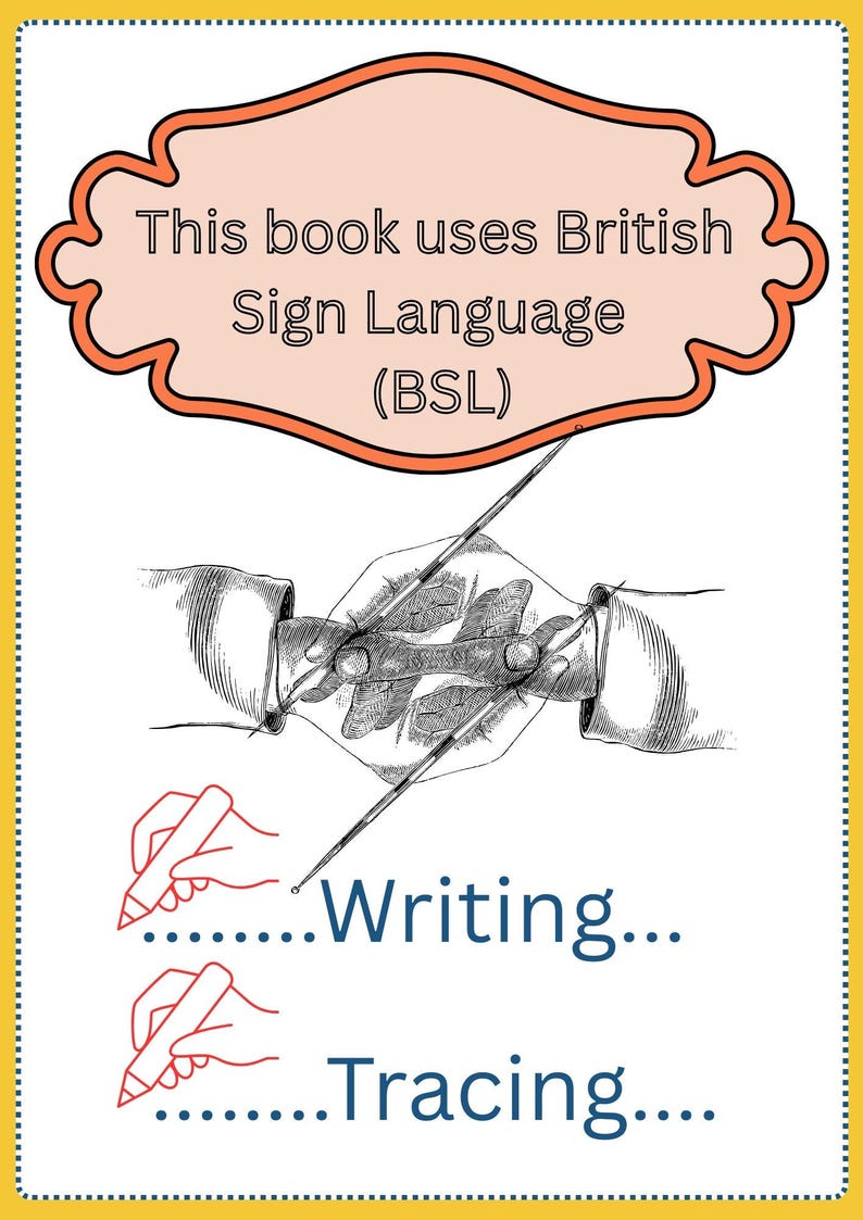 BSL Alphabet Coloring Workbook | British Sign Language, Ages 3 ...