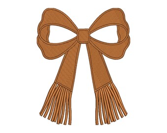 Coquette Western Bow Embroidery Design,Cute Fringe Tassel Bow Cowgirl Embroidery File Boho Western Lover Country Girl Gift Machine Embroider