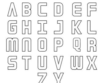 Applique Alphabet Letters Embroidery Font, Monogram Machine Designs (A-Z)