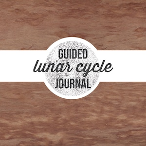 Lunar Cycle Journal Spiral Binding | Guided Moon Phase Practice