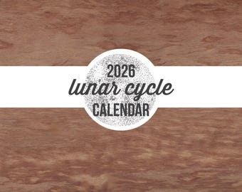 2026 Lunar Calendar | Printable | Northern Hemisphere