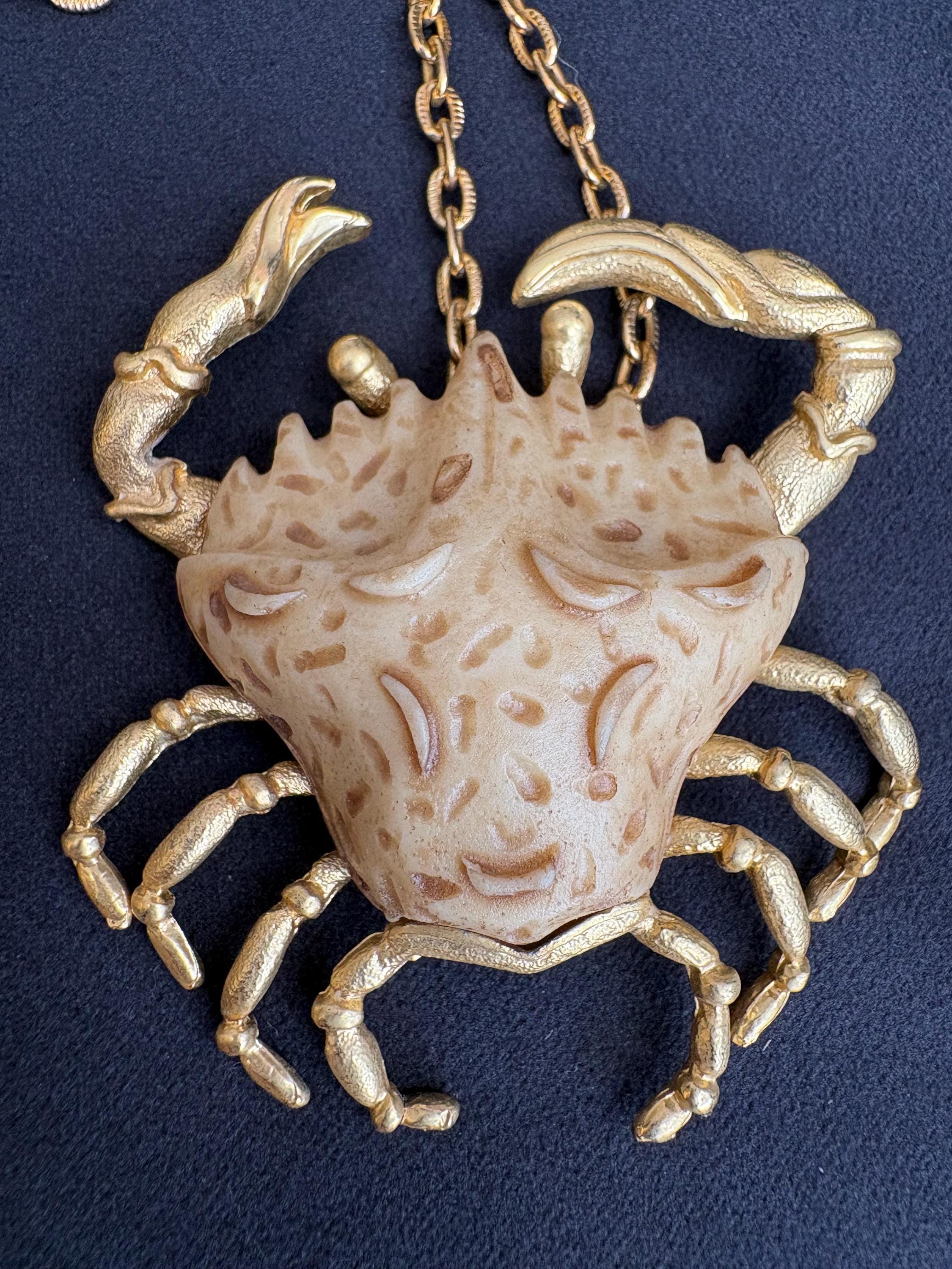LUCA RAZZA Vintage Crab Pendant　486/35 Luca Razza - Etsy