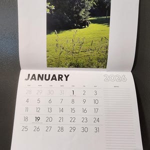 Wall Calender 2026 Various Pictures