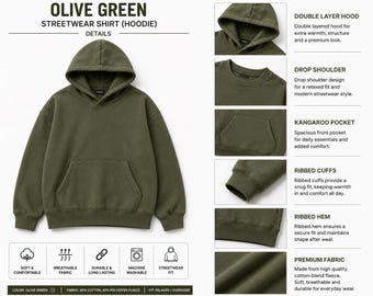 Olive Green Heavyweight Fleece Tracksuit Set | Unisex Oversized Hoodie & Joggers