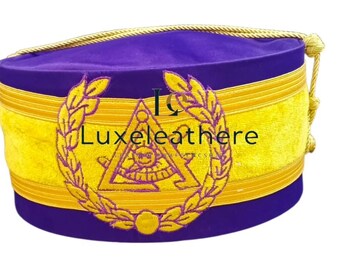 Masonic Cryptic Council Royal & Select Master Crown Cap York Rite Masonic Regalia