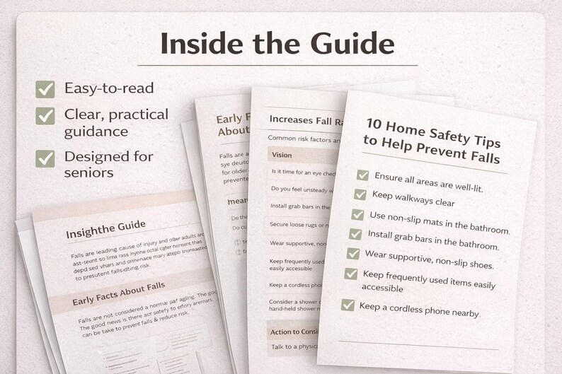 Fall Prevention Guide for Seniors- Easy-to-follow Home Safety ...