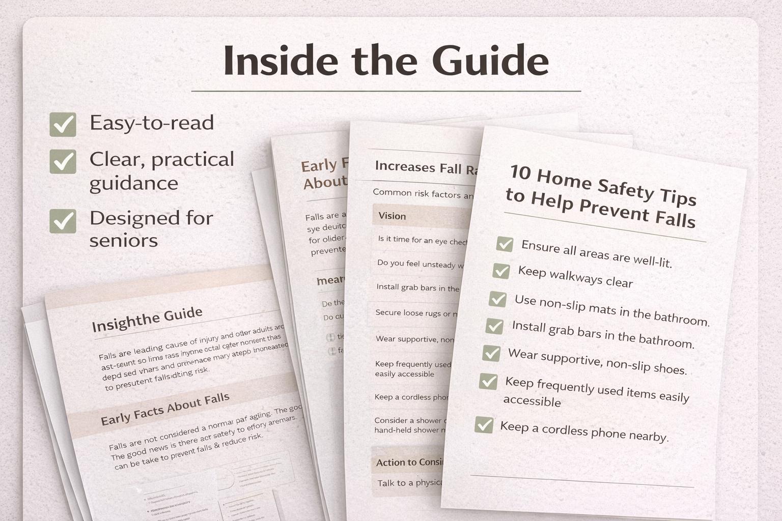 Fall Prevention Guide for Seniors- Easy-to-follow Home Safety ...