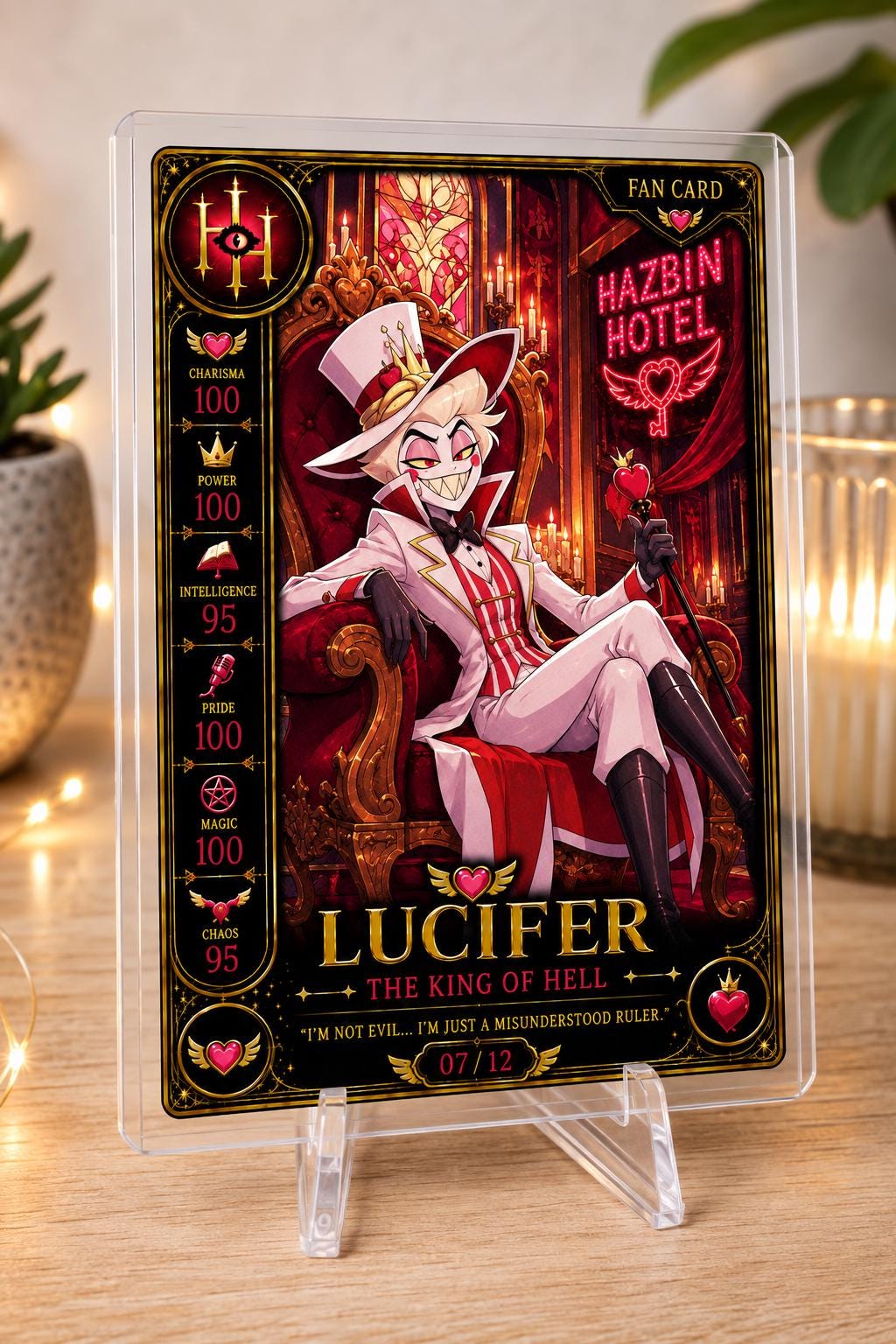 Hazbin Hotel Lucifer Cards - Etsy