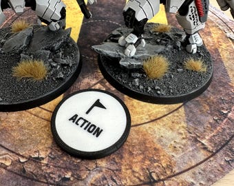 Action Tracker/Marker - Wargaming Token