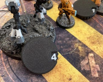 Contadores de heridas 0–9 - Marcador de mesa - Ficha para juegos de guerra