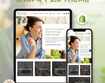 Healthcare Nutrition Shopify theme 2.0, Wellness And Supplement Store Template, Modern Responsive Ecommerce Design