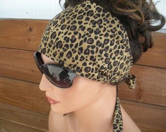 Womens Headband Fabric Headband Summer Fashion Accessories Women Headscarf Yoga Headband Cheetah print