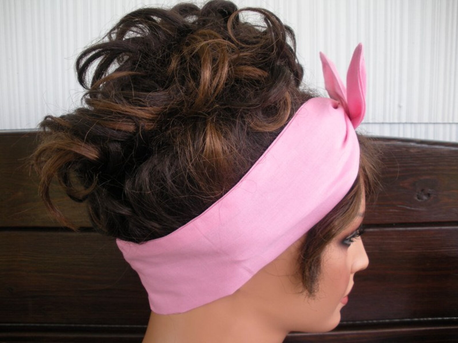 Wired Headband Dolly Bow Headband Womens Headband Summer Etsy