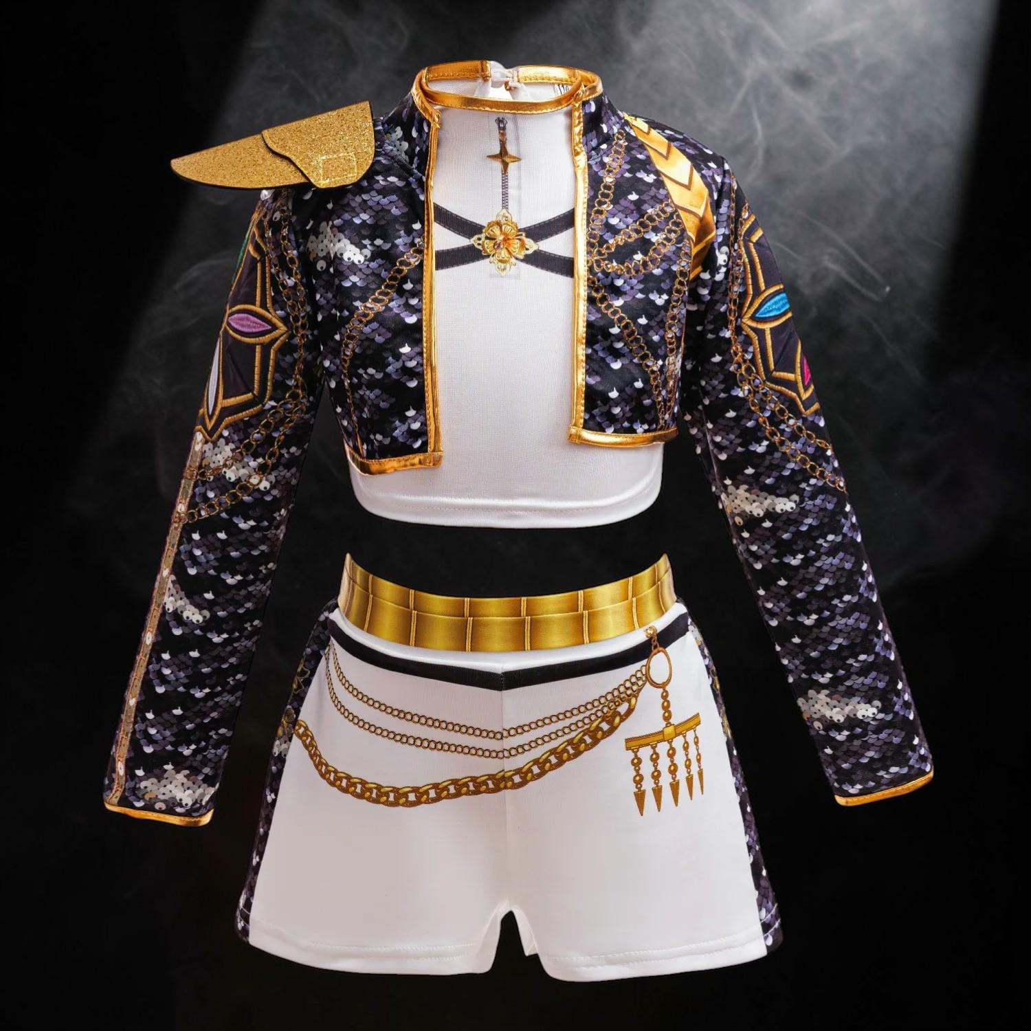 4-12 Years K-POP Rumi Cosplay Costume Girls Clothing Sets Mira 3pcs ...