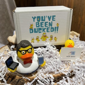 Nerd Rubber Duck Gift Box – Funny Nerd Gift, Geek Duck, Smart Gift Idea, Curated Gift Box, Computer Rubber Duck